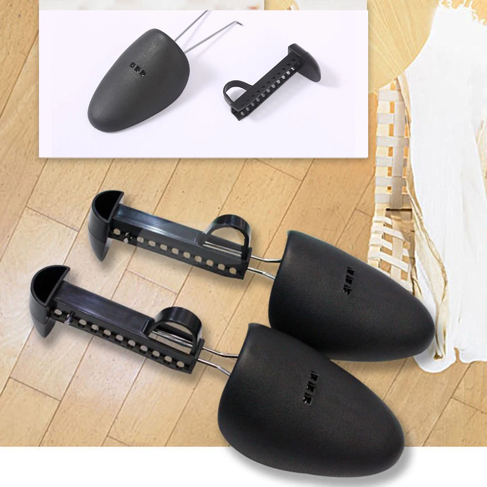 Men Shoes Rack - 1 ペア靴ストレッチャー靴ツリーシェイパーラックプラスチック長さ調節可能な男性/女性シューツリーストレッチャーブーツホルダーオーガナイザー