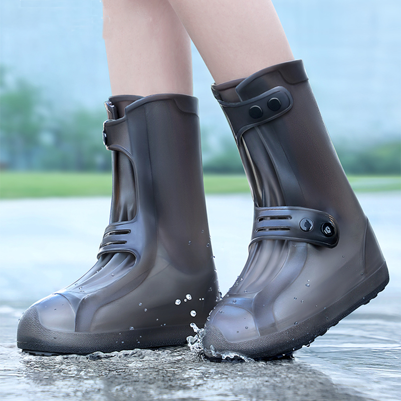 Men Shoes Xxl - M-XXL レインシューズカバー防水滑り止め屋外レインブーツ耐摩耗性ゴムオーバーシューズ女性男性靴アクセサリー