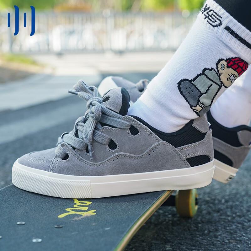 Men Shoes China - オーリースケート ブレッドシューズ ダークグレー パッチワーク レトロ BAKE