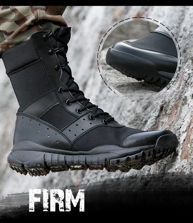 Hiking Boot Waterproof - 軽量防水タクティカルブーツ アウトドアハイキング通気性メッシュシューズ 夏用コンバットブーツ 男女兼用登山ブーツ