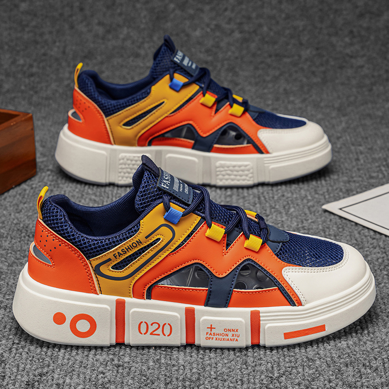 Men Shoes Xxl - Clawave メンズ中空通気性チャンキーカジュアルスニーカー夏カットアウトプラットフォームシューズビッグサイズ 39-47