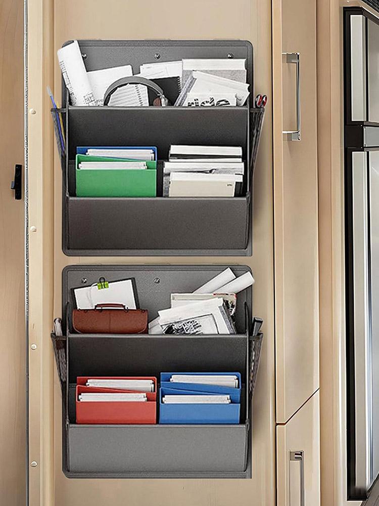 Men Shoes Rack - 1個入り RV用シューズラック、粘着テープ付きドアシューズラック、キャンプ、狭いスペース、ワードローブ収納に最適な大きな深いポケット付き