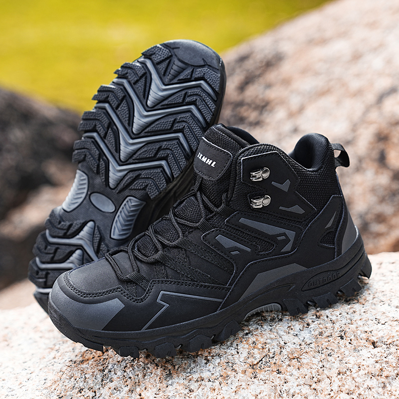 Hiking Boot Waterproof - 夏の新作メンズハイキングシューズ アウトドアトレッキングスポーツクライミングキャンプブーツ 滑り止め防水ウォーキングジョギングトレーナースニーカー