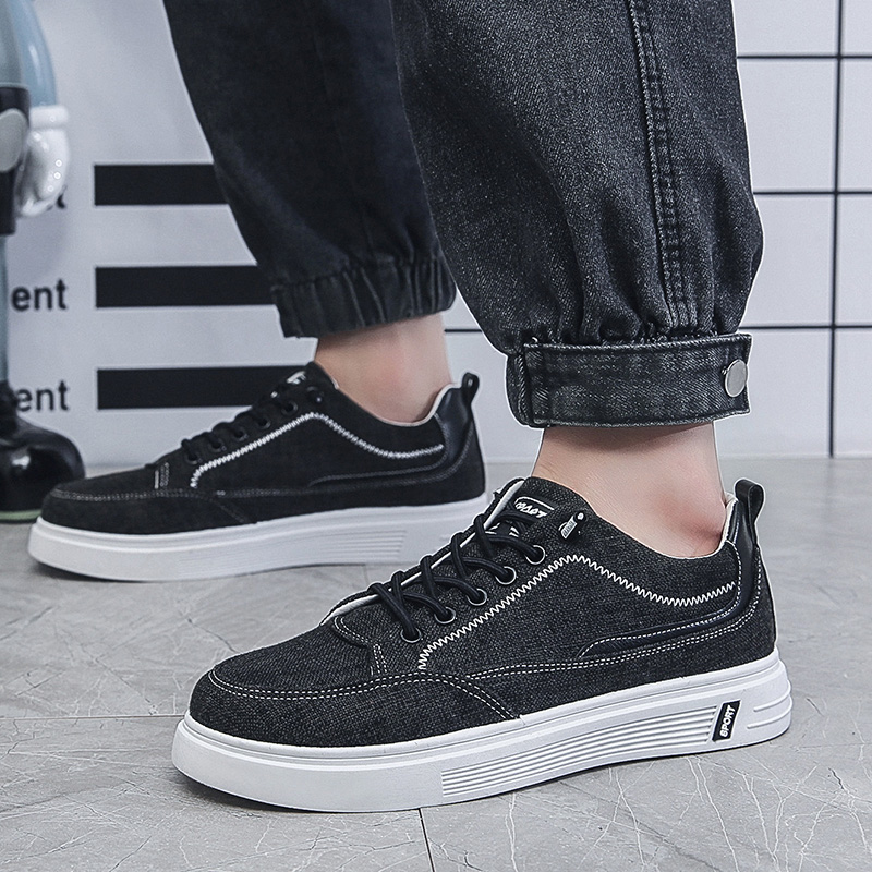 メンズリネンキャンバスカジュアルスニーカー新しい通気性のある - Men Shoes Essentials のレビューと価格