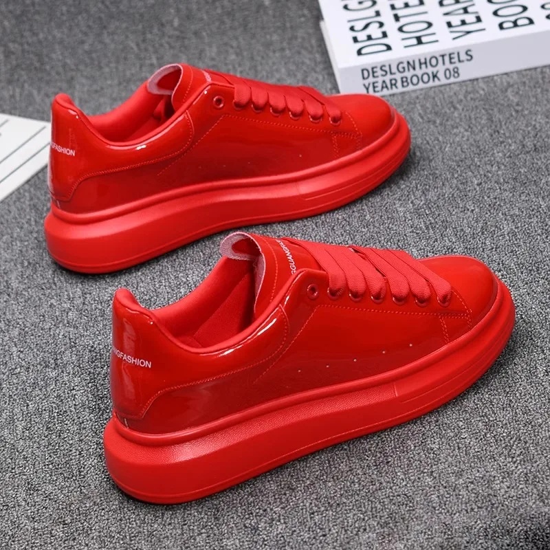 2025年 ラッカー仕上げ ホワイト カジュアルシューズ メ - Men'S Shoes For Tennis のレビューと価格