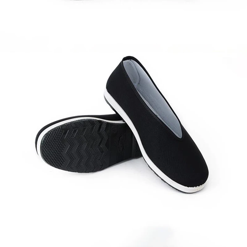 新しい男中国カンフー靴黒の伝統的なカンフー靴武術太極拳古い北 - Men Shoes China のレビューと価格