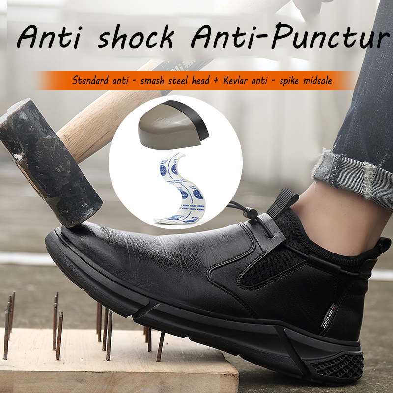 メンズ安全靴 耐衝撃スチールトゥシューズ 頑丈な防水保護スニ - Hiking Boot Waterproof のレビューと価格