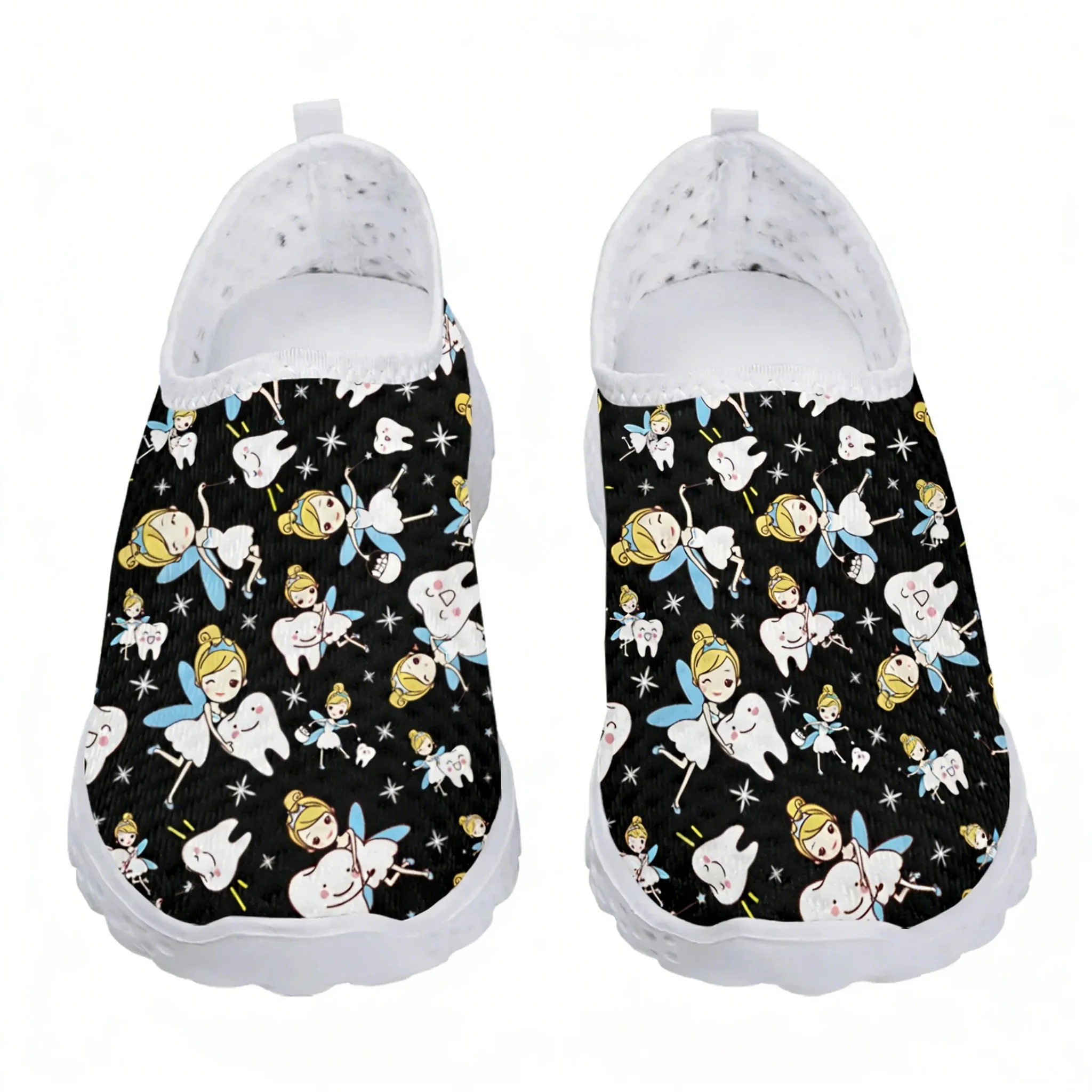 かわいい漫画ナースエルフ/歯メッシュ高品質スニーカー女性男性 - Men'S Shoes For Tennis のレビューと価格