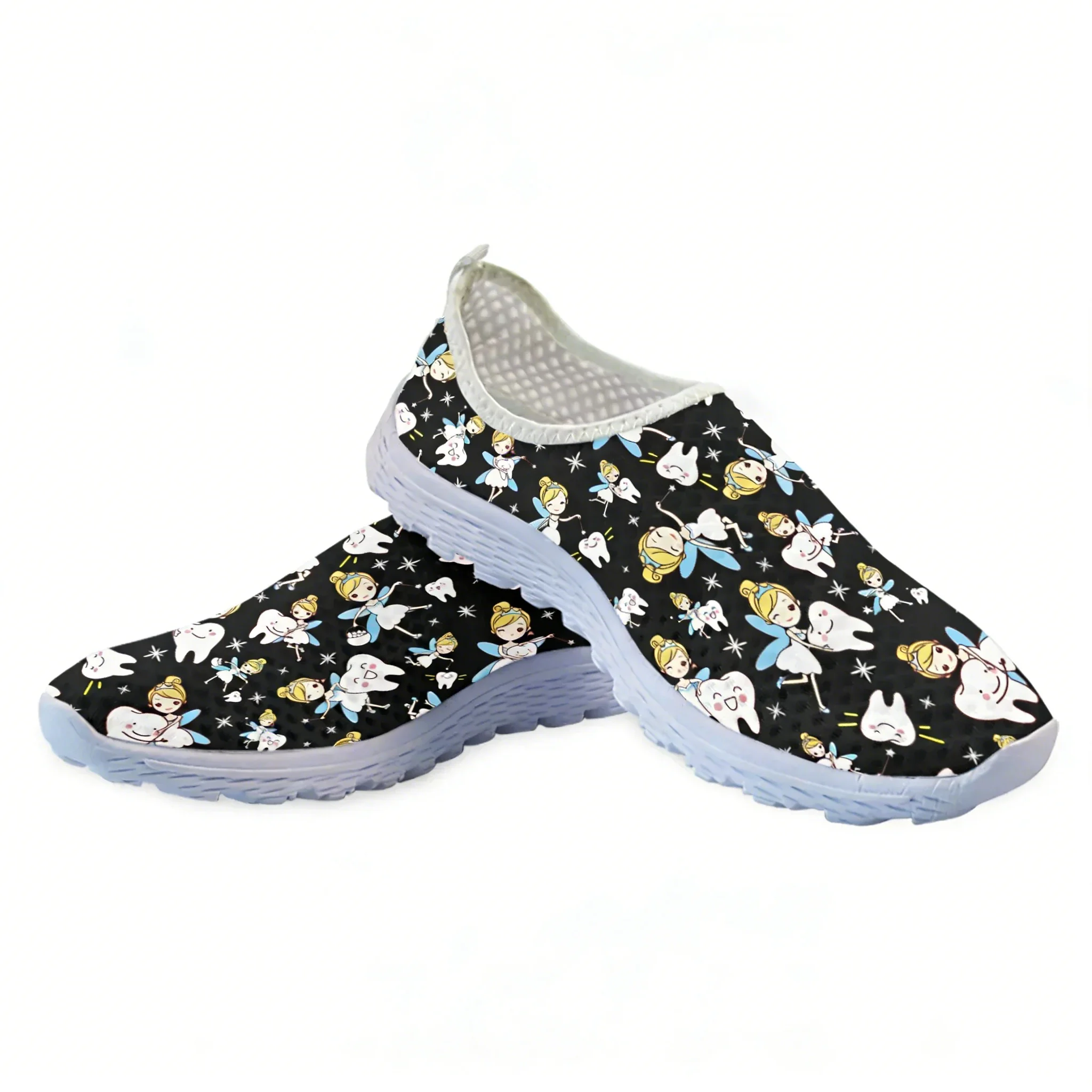 かわいい漫画ナースエルフ/歯メッシュ高品質スニーカー女性男性 - Men'S Shoes For Tennis のレビューと価格
