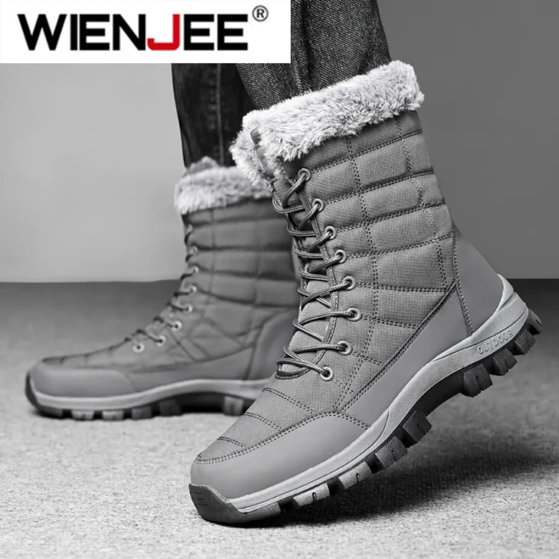 メンズ冬用スノーブーツ 防水 ファー裏地付き 暖かいアンクル - Hiking Boot Waterproof のレビューと価格