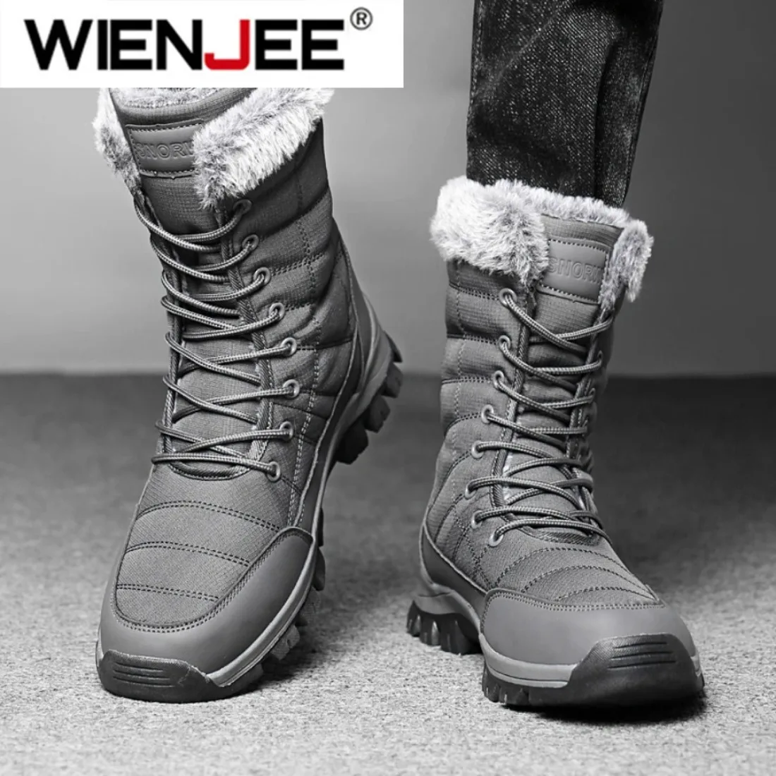 メンズ冬用スノーブーツ 防水 ファー裏地付き 暖かいアンクル - Hiking Boot Waterproof のレビューと価格