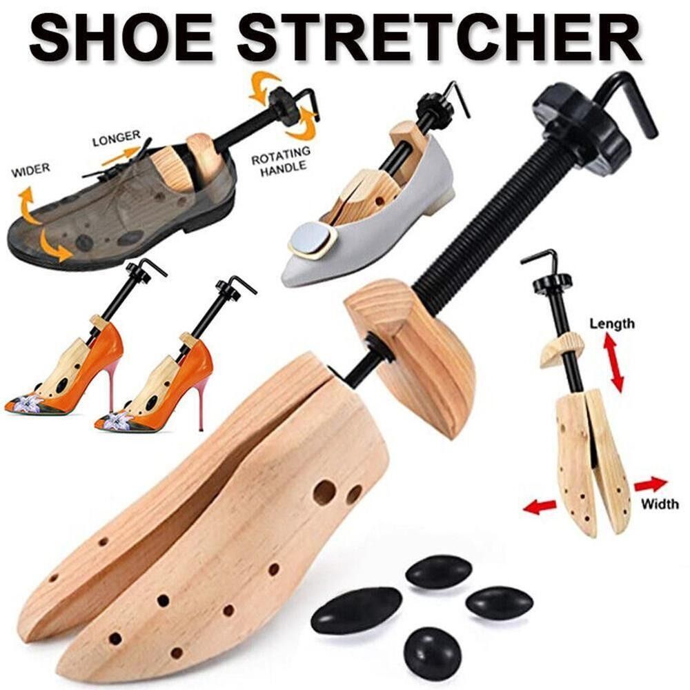 高品質パイン材男性女性靴エキスパンダー靴ツリー靴シェイパーラ - Men Shoes Rack のレビューと価格
