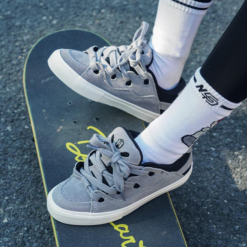 オーリースケート ブレッドシューズ ダークグレー パッチワー - Men Shoes China のレビューと価格