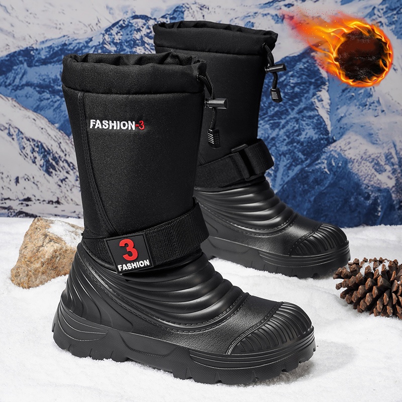 メンズ 秋冬用 新しいスノーブーツ、フリース裏地と厚手、防寒 - Hiking Boot Waterproof のレビューと価格