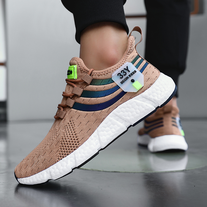 男性カジュアルスニーカー夏通気性スポーツシューズ軽量屋外メッ - Men Shoes Xxl のレビューと価格