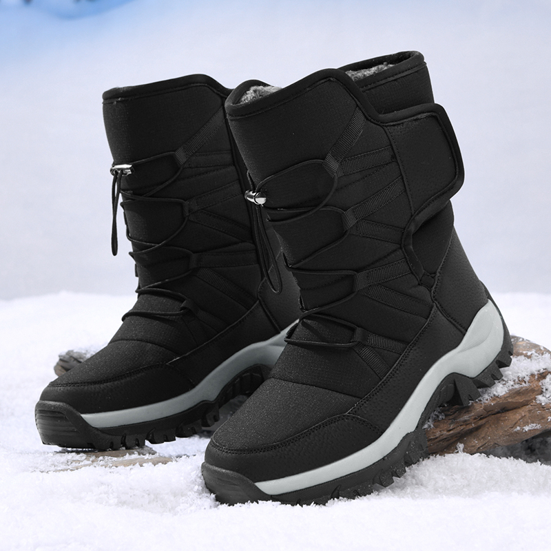 ブランドメンズ冬靴防水メンズブーツ暖かい豪華なカップルスノー - Hiking Boot Waterproof のレビューと価格