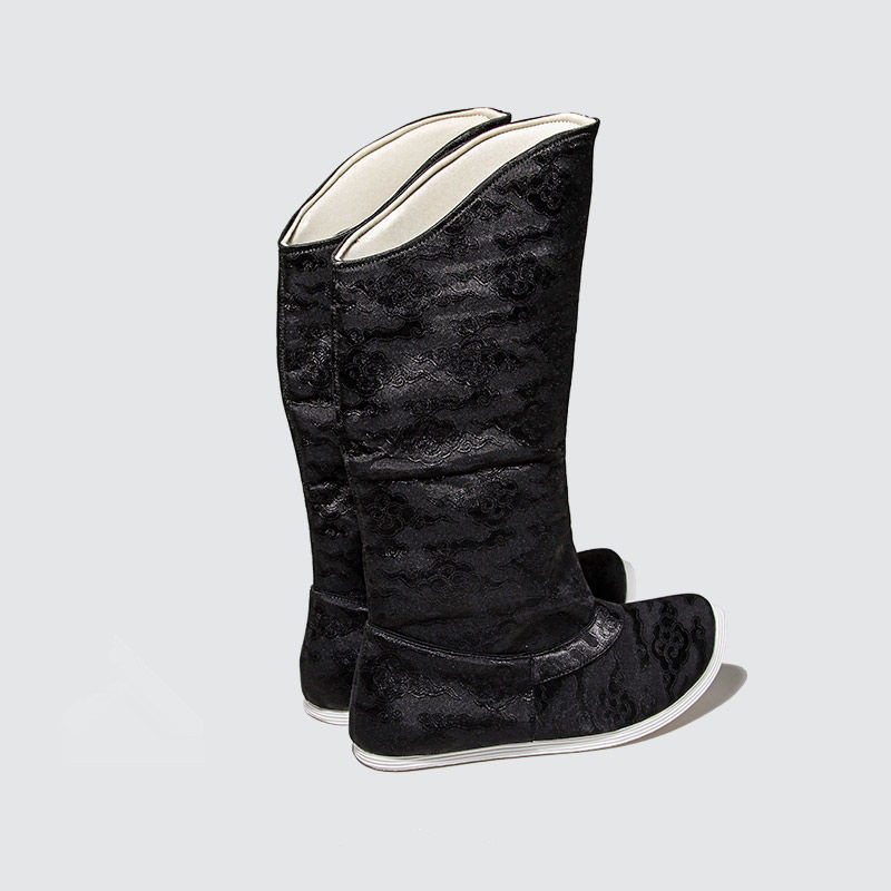 古代中国ブーツ大サイズプラスサイズ黒ブーツ男性用戦士剣士コス - Men Shoes China のレビューと価格