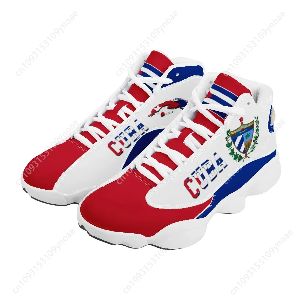 キューバ国旗プリントクール男性バスケットボールスニーカーカス - Men'S Shoes For Tennis のレビューと価格
