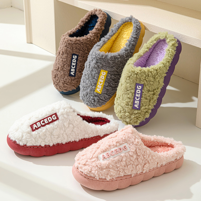 トレンド冬用カップル室内用滑り止め付きメンズ・レディース兼用 - Men Shoes Winter のレビューと価格