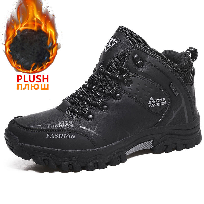 ブランドメンズウィンタースノーブーツ 防水レザースニーカー  - Hiking Boot Waterproof のレビューと価格