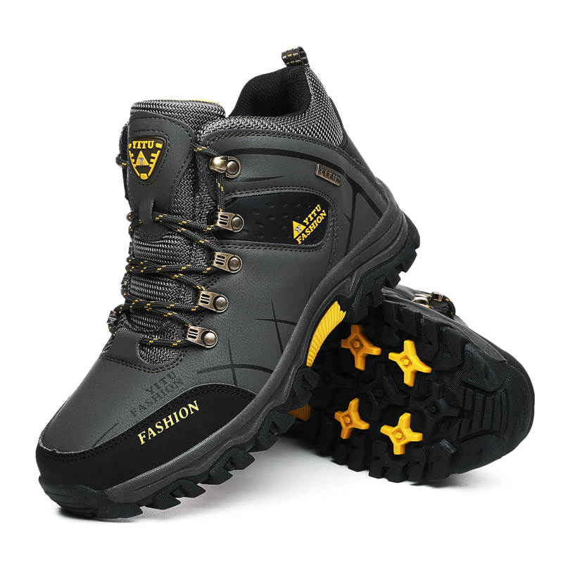 ブランドメンズウィンタースノーブーツ 防水レザースニーカー  - Hiking Boot Waterproof のレビューと価格