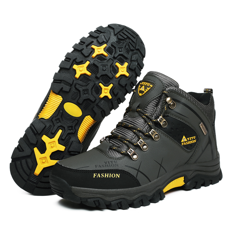 ブランドメンズウィンタースノーブーツ 防水レザースニーカー  - Hiking Boot Waterproof のレビューと価格