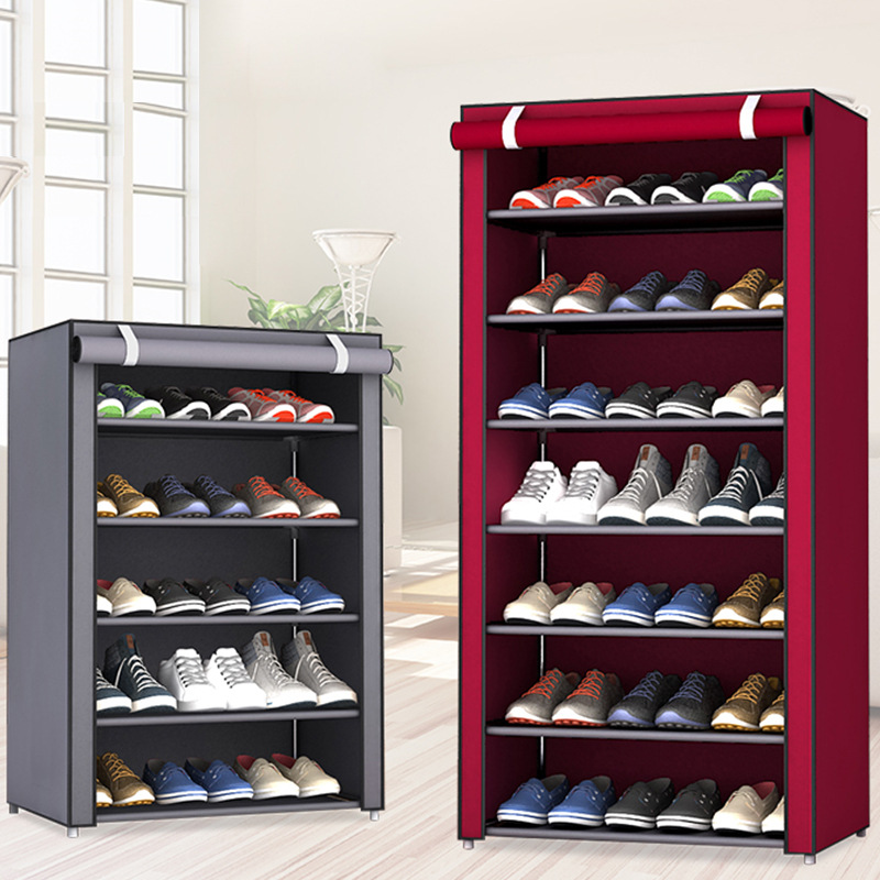 DIY-マルチレベルのシンプルなアセンブリ靴ラック,防塵収納 - Men Shoes Rack のレビューと価格