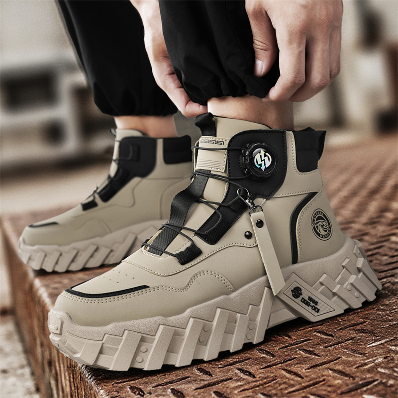 男性用アウトドアハイキングシューズ、戦闘用タクティカルブーツ - Hiking Boot Waterproof のレビューと価格