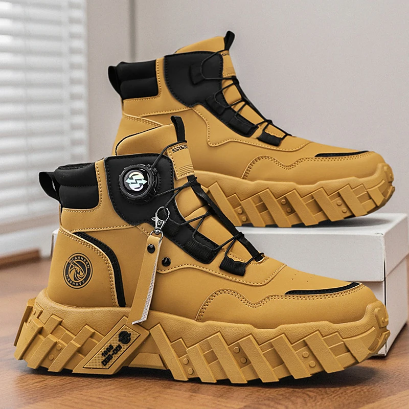 男性用アウトドアハイキングシューズ、戦闘用タクティカルブーツ - Hiking Boot Waterproof のレビューと価格